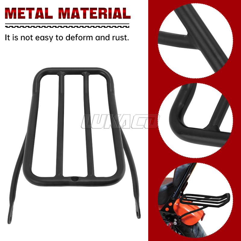 Black Motorcycle Iron Passenge - Motorcycle Gear Rack ulasan dan harga