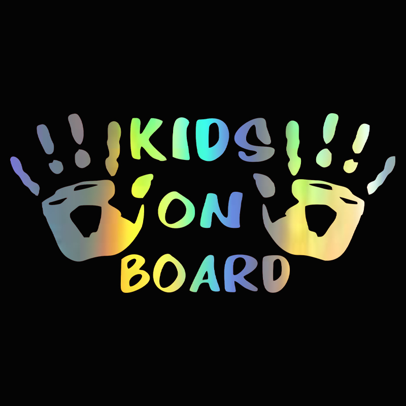 3D Car Sticker KIDS ON BOARD C - Motorcycle Gear Hub ulasan dan harga