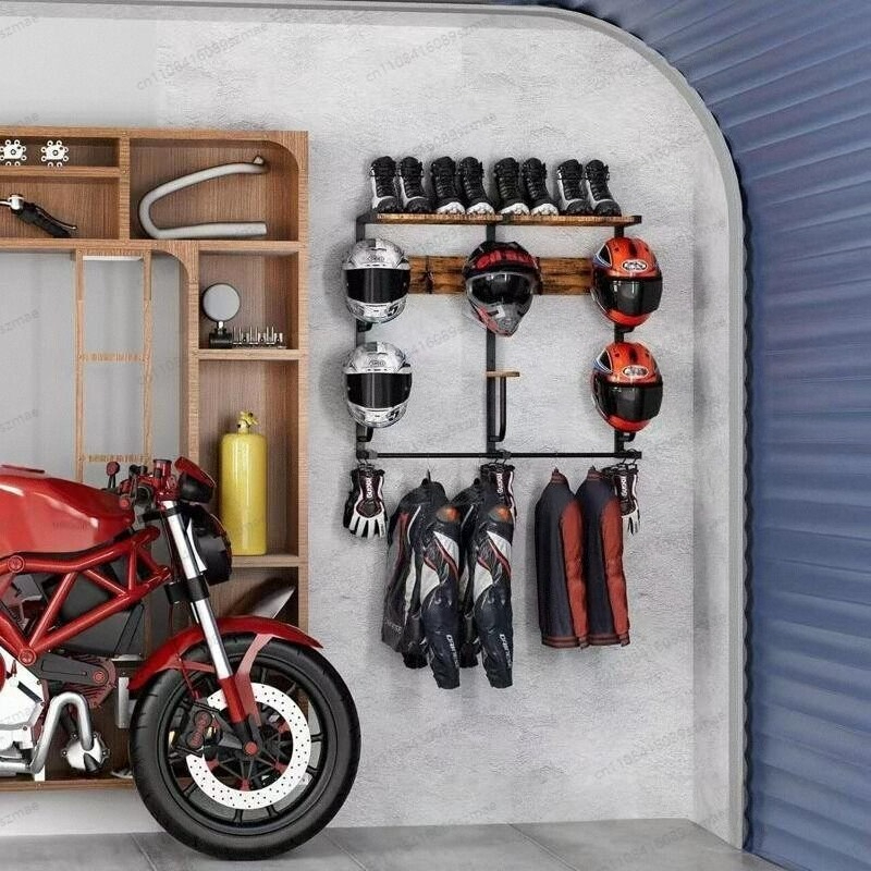 Wall-mounted helmet rack, mult - Motorcycle Gear Rack ulasan dan harga