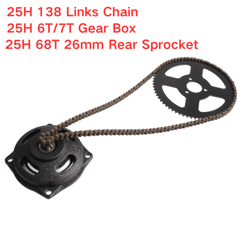 25H 138 Link Chain with 6T 7T  - Motorcycle Gear Tidy ulasan dan harga