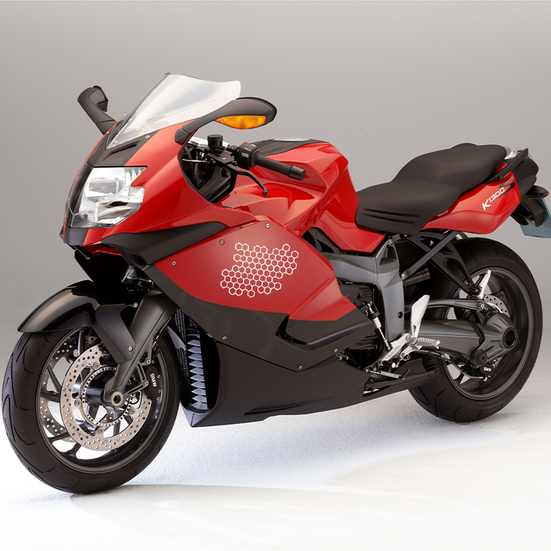 Motorcycle Sticker Honeycomb H - Motorcycle Gear Hub ulasan dan harga