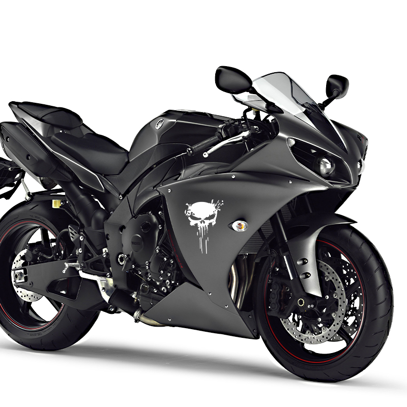 Motorcycle Stickers Skull Stic - Motorcycle Gear Hub ulasan dan harga